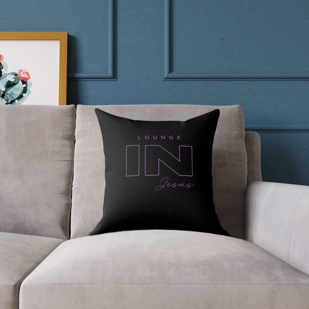 Lounge IN Jesus Pillow-Black