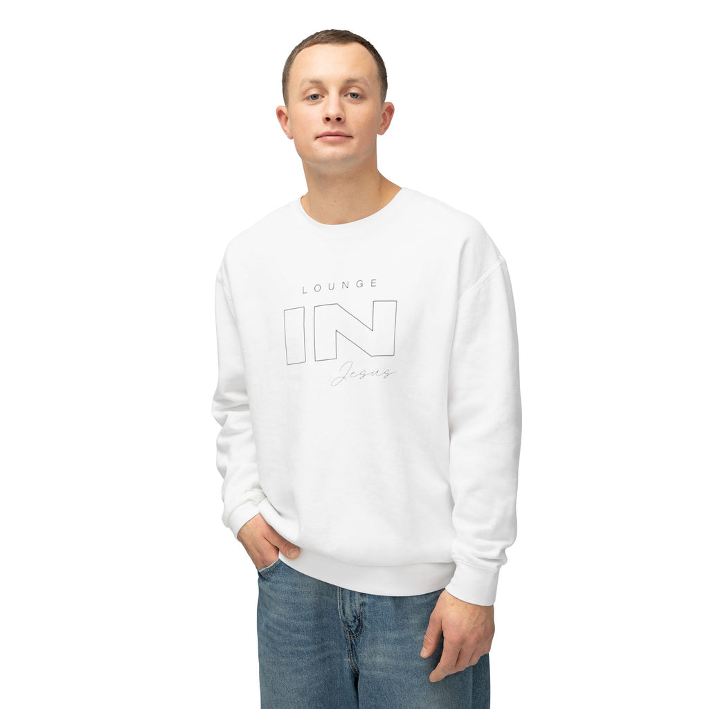 Lounge IN Jesus Unisex Crewneck Sweatshirt