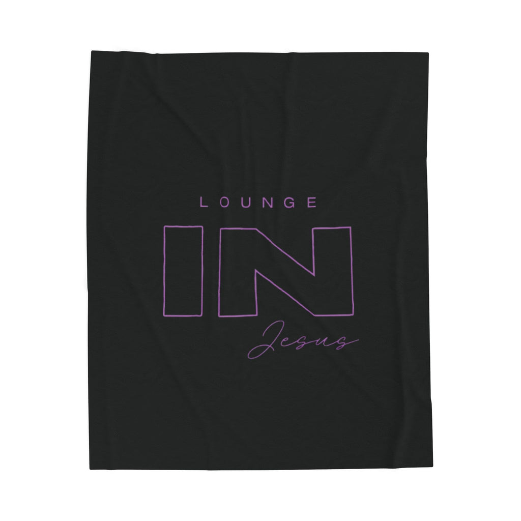 Lounge IN Jesus Plush Blanket