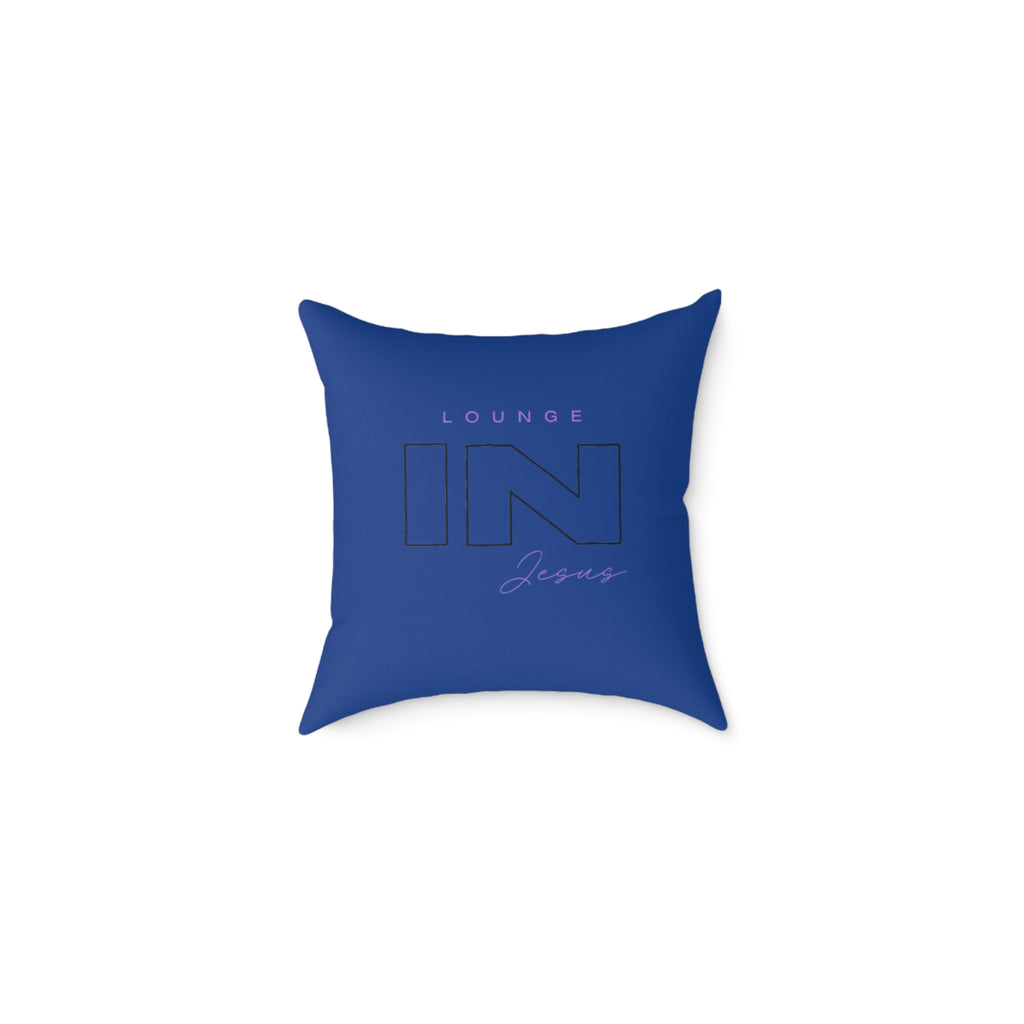 Lounge IN Jesus Pillow-Blue