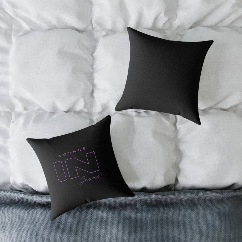 Lounge IN Jesus Pillow-Black