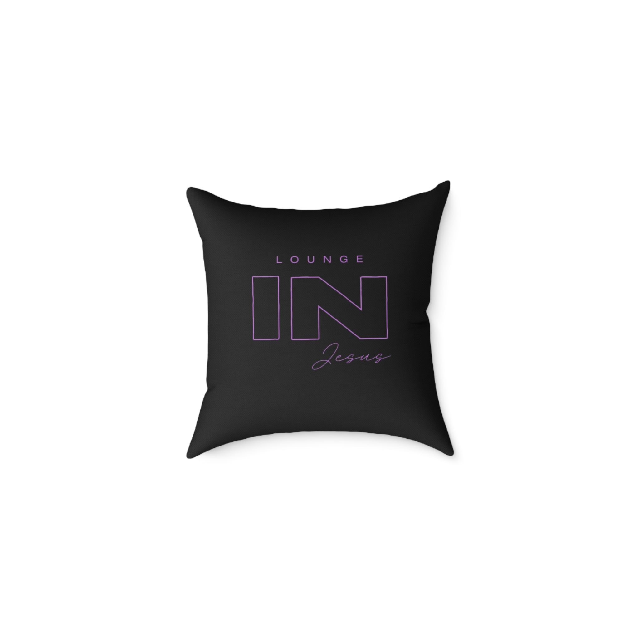 Lounge IN Jesus Pillow-Black