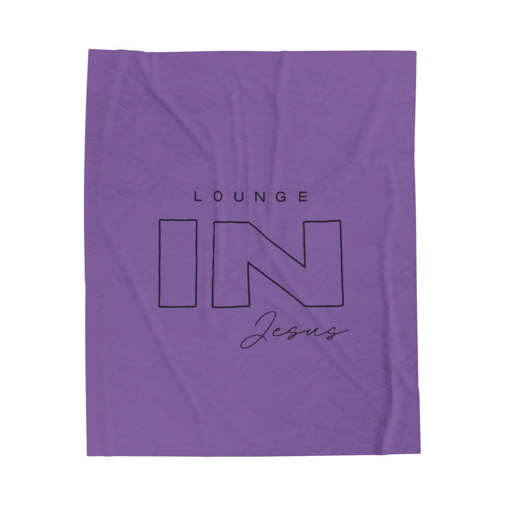 Lounge IN Jesus Plush Blanket