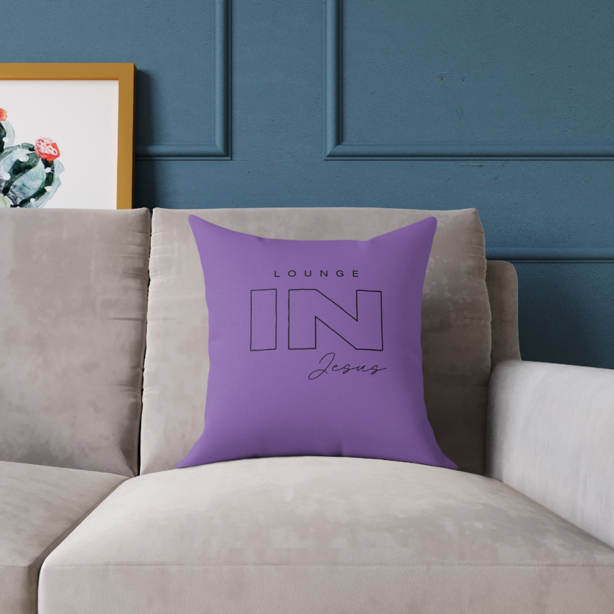 Lounge IN Jesus Pillow-Purple