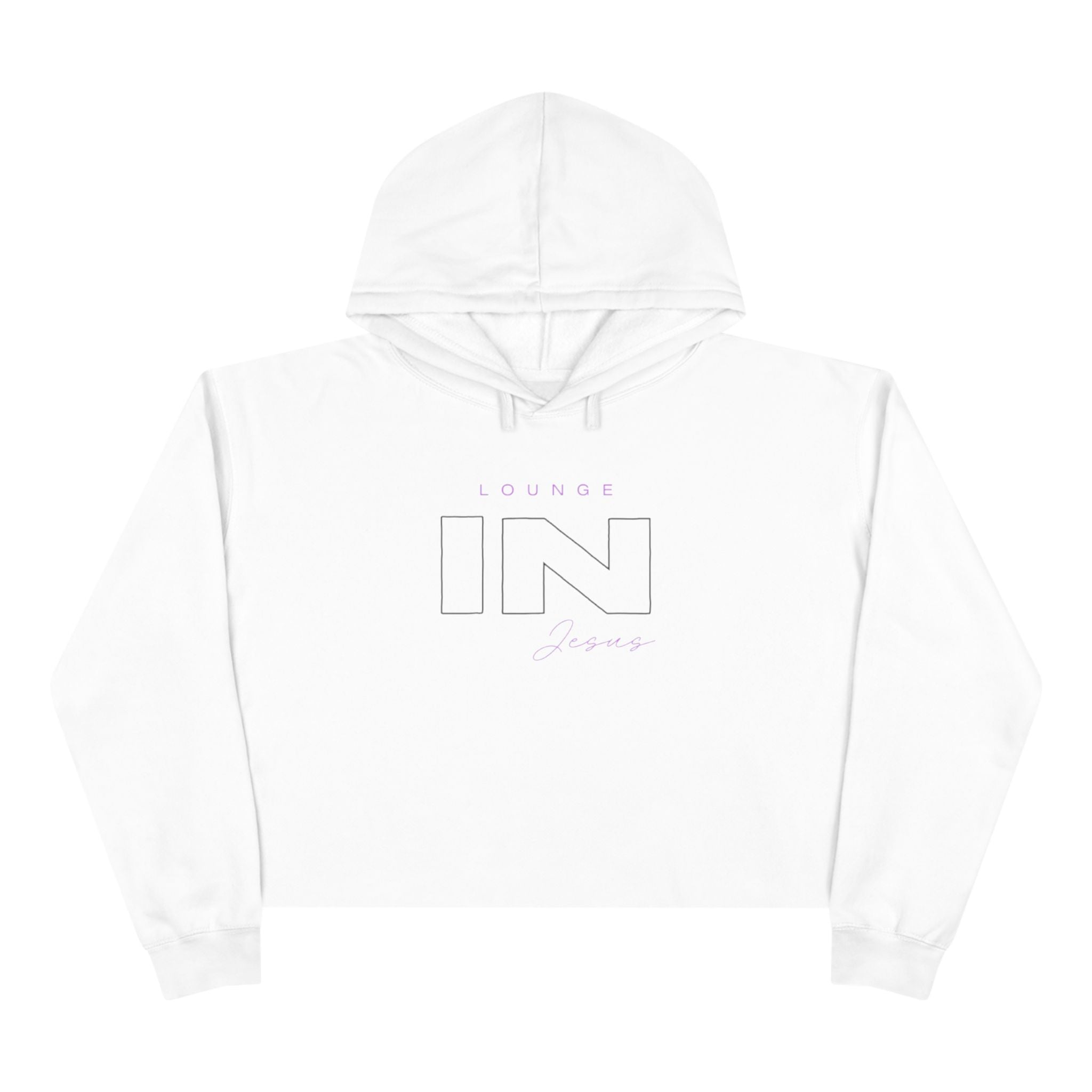 Lounge IN Jesus Crop Hoodie