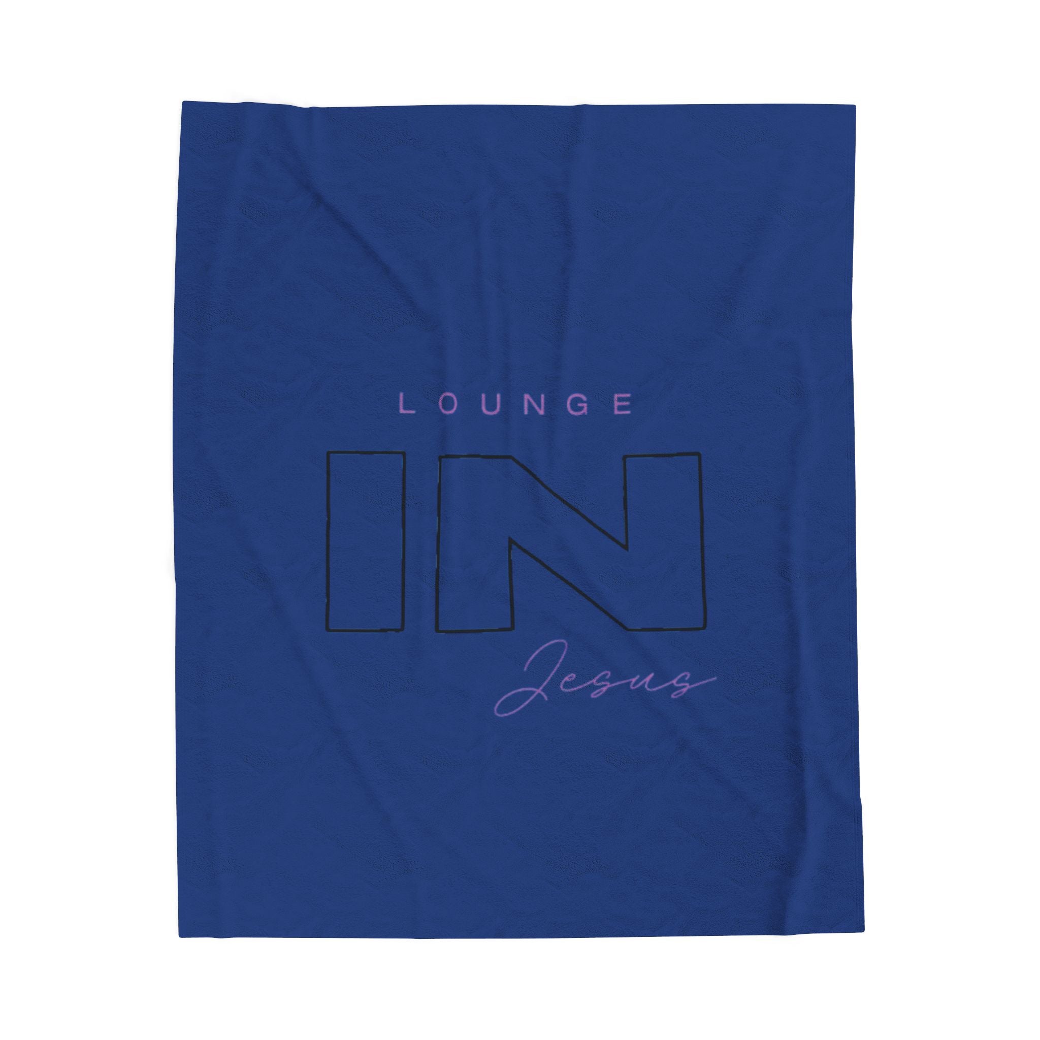 Lounge IN Jesus Plush Blanket
