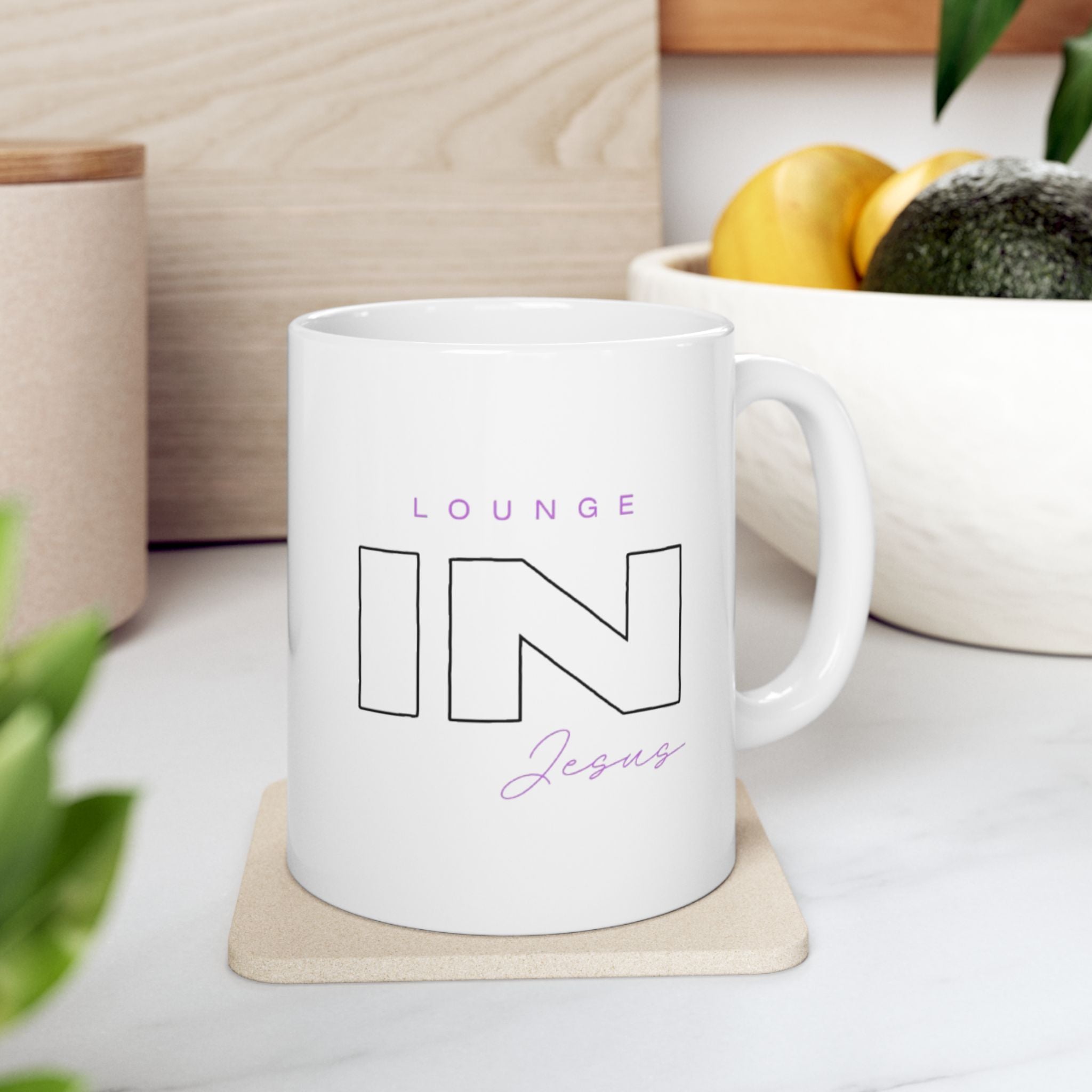 Lounge IN Jesus Ceramic Mug